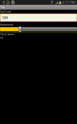 Android TipCalc