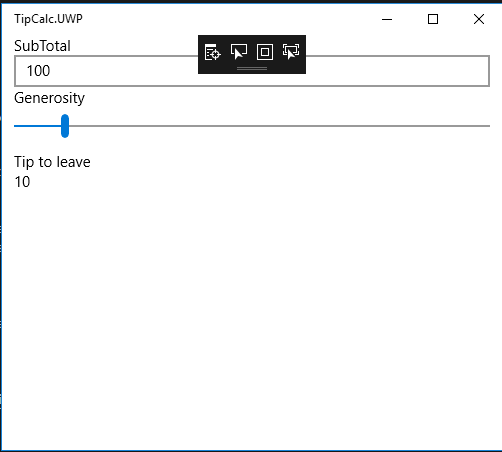 TipCalc UWP